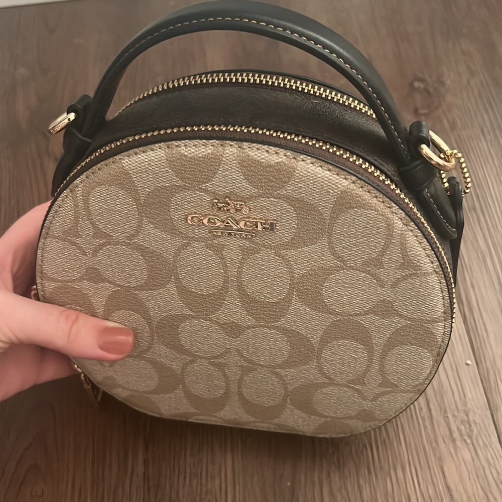 Coach Canteen Crossbody in Blocked Signature Canvas